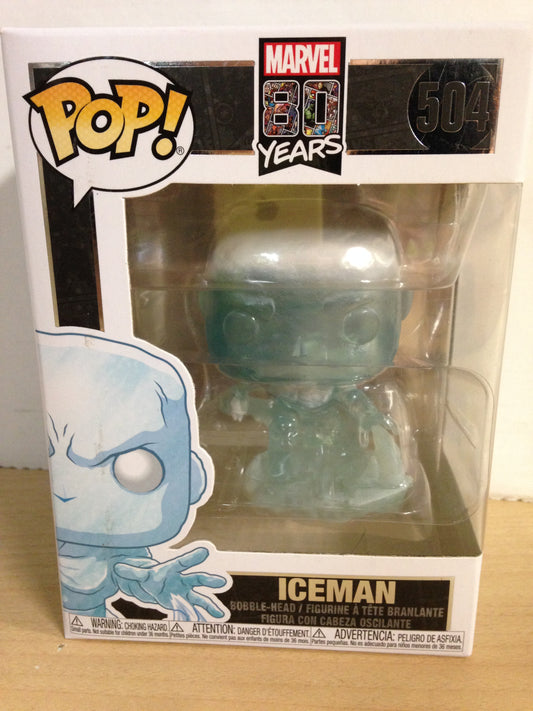 Funko Pop Heros Marvel Iceman 504 80 years New Demo Model