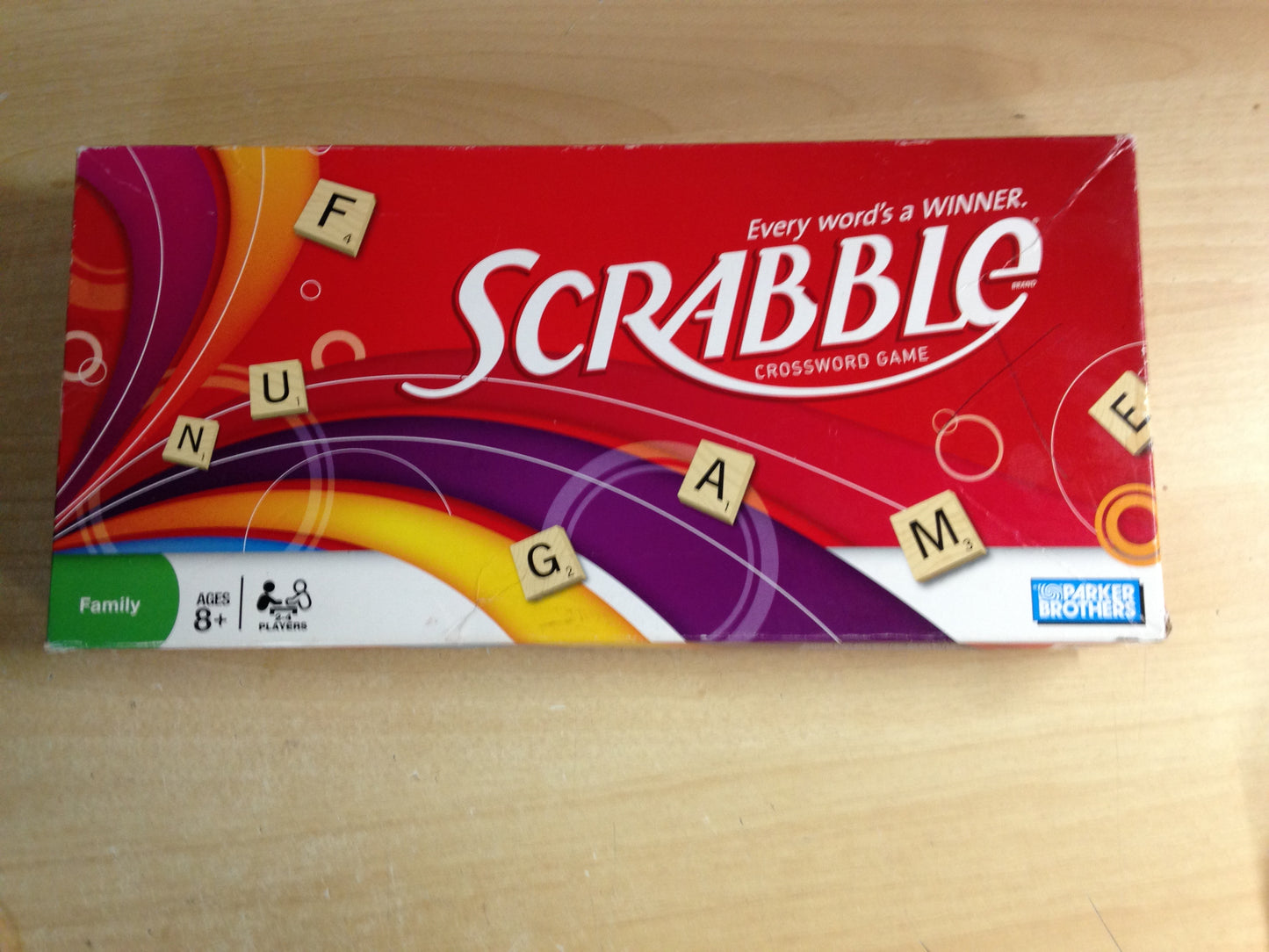 Game Scrabble Wood Complete With Scrabble Dictionary Excellent