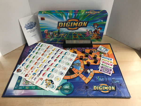 Game 2000 DIGIMON DIGITAL MONSTERS Adventure BOARD GAME Mad Hatter Toys Complete Collectors Vintage RARE