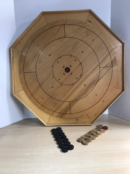 Game 1940's Vintage Bentley Canada Crokinole Wood Board Game Very RARE Fantastic Quality