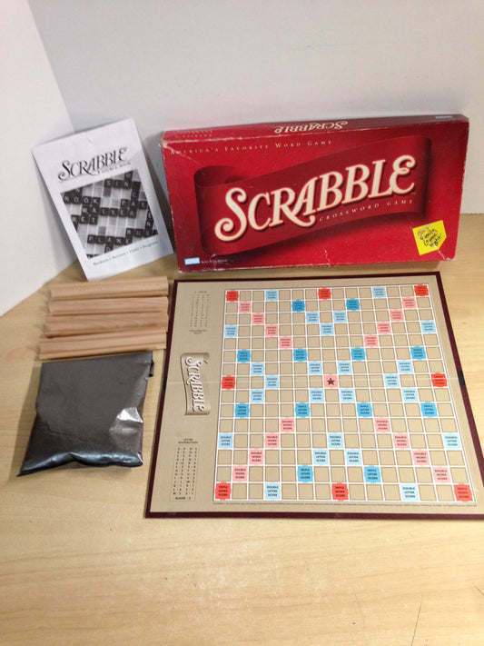 Game Scrabble Wood Complete With Instructions New Version Excellent