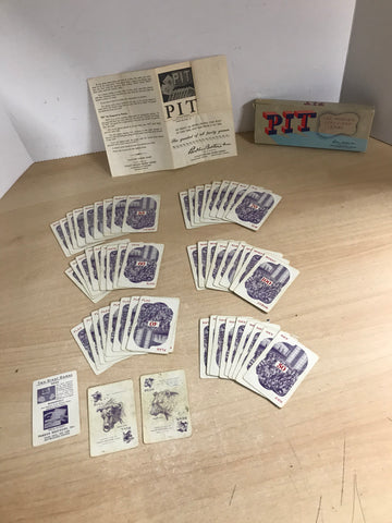 Game 1919, 1947 Vintage Parker Brothers Card Game Pit Bull & Bear Addition Very RARE Complete