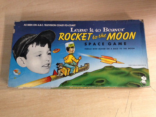 Y Game 1959 Leave It To Beaver Rocket To The Moon Vintage We Believe This is Complete Minor Wear RARE