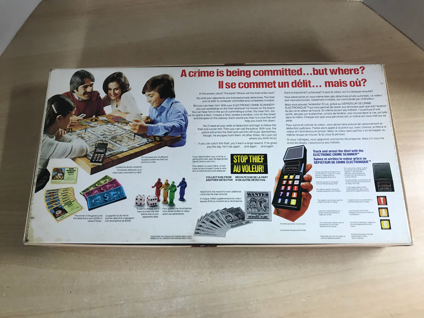 Game 1979 Vintage Parker Bros. STOP THIEF Electronic Cops Robbers Board Game Complete As New Works Perfect