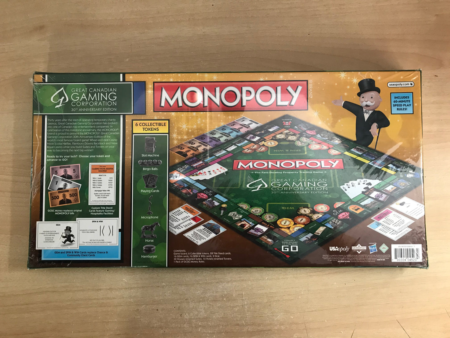Game Monopoly Great Canadian Gaming Corportation 30th Anniversary Edition New Sealed