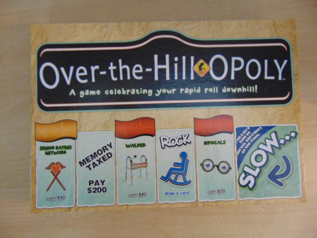 Game Monopoly Over The Hill Opoly As New Complete Mint