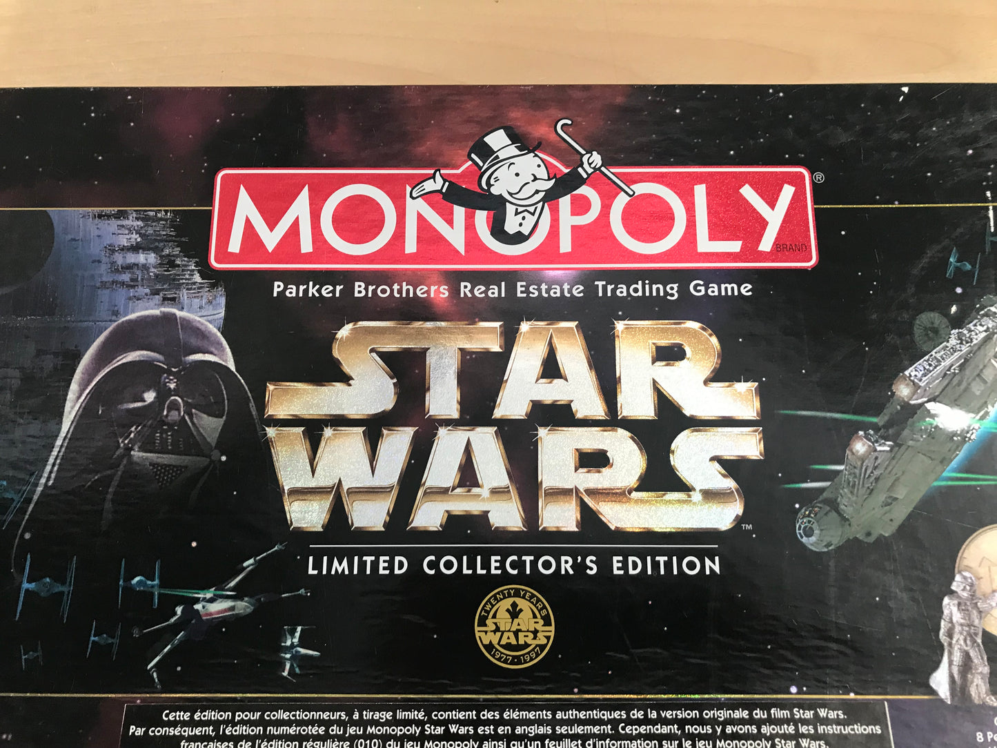 Game Monopoly Star Wars Limted Collectors Edition Vintage 1996 Age 8+ Excellent Complete RARE
