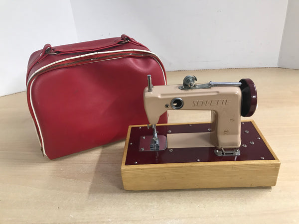 Grandma Attic Vintage Sew-Ette 1950's Sewing Machine For Kids Made In Japan RARE Works Great