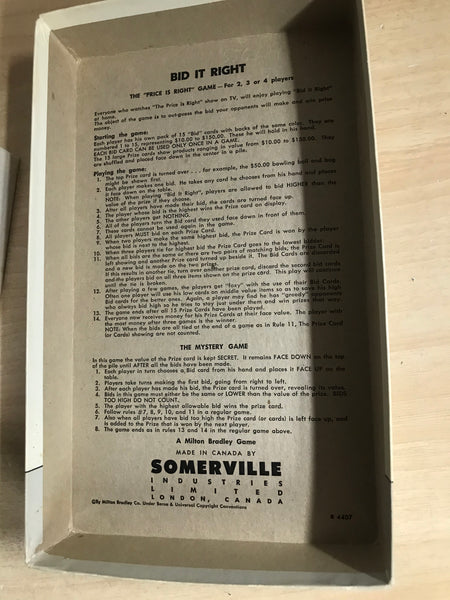 Game 1964 The Price Is Right Game Complete RARE
