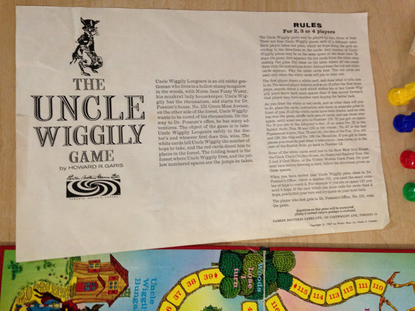 Y Game 1967 The Uncle Wiggily Game Complete  RARE