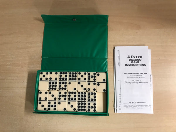 Game 1970 Vintage Dominoes Double Nine Complete Excellent RARE