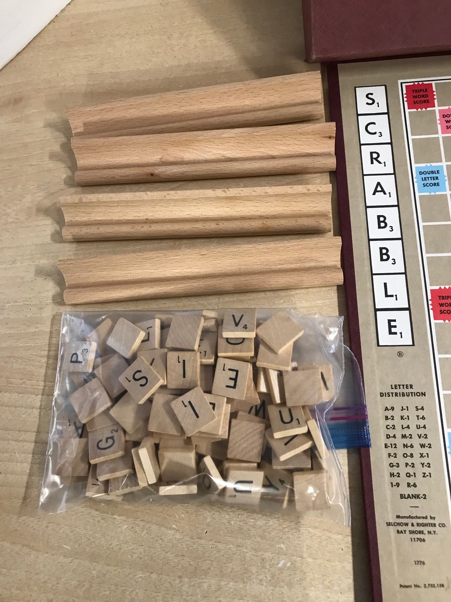 Game 1970's Vintage Scrabble Complete Excellent