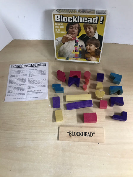 Game 1975 Vintage Block Head Complete RARE