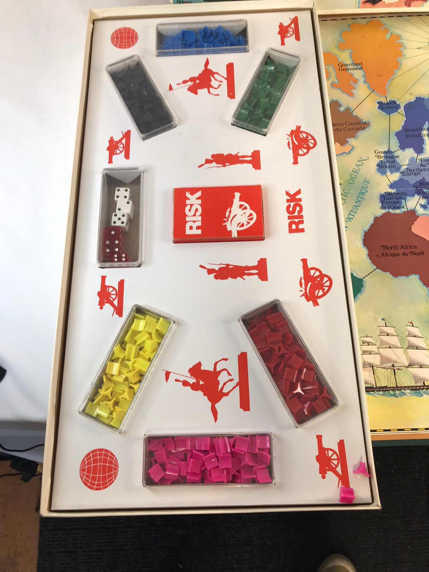 Game 1975 Vintage Parker Brothers Risk Complete RARE