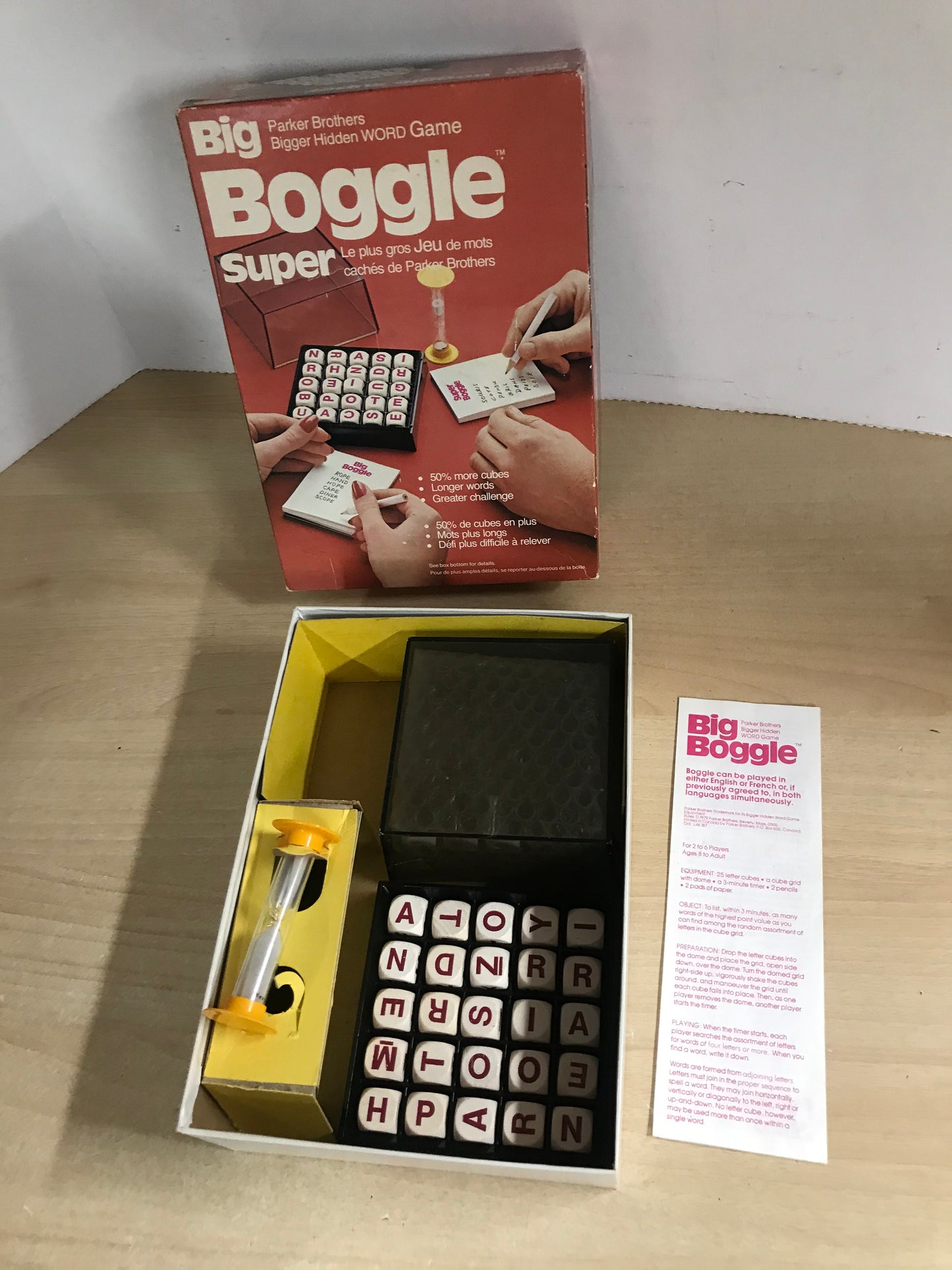 Game 1976 Vintage Boggle Game Complete RARE