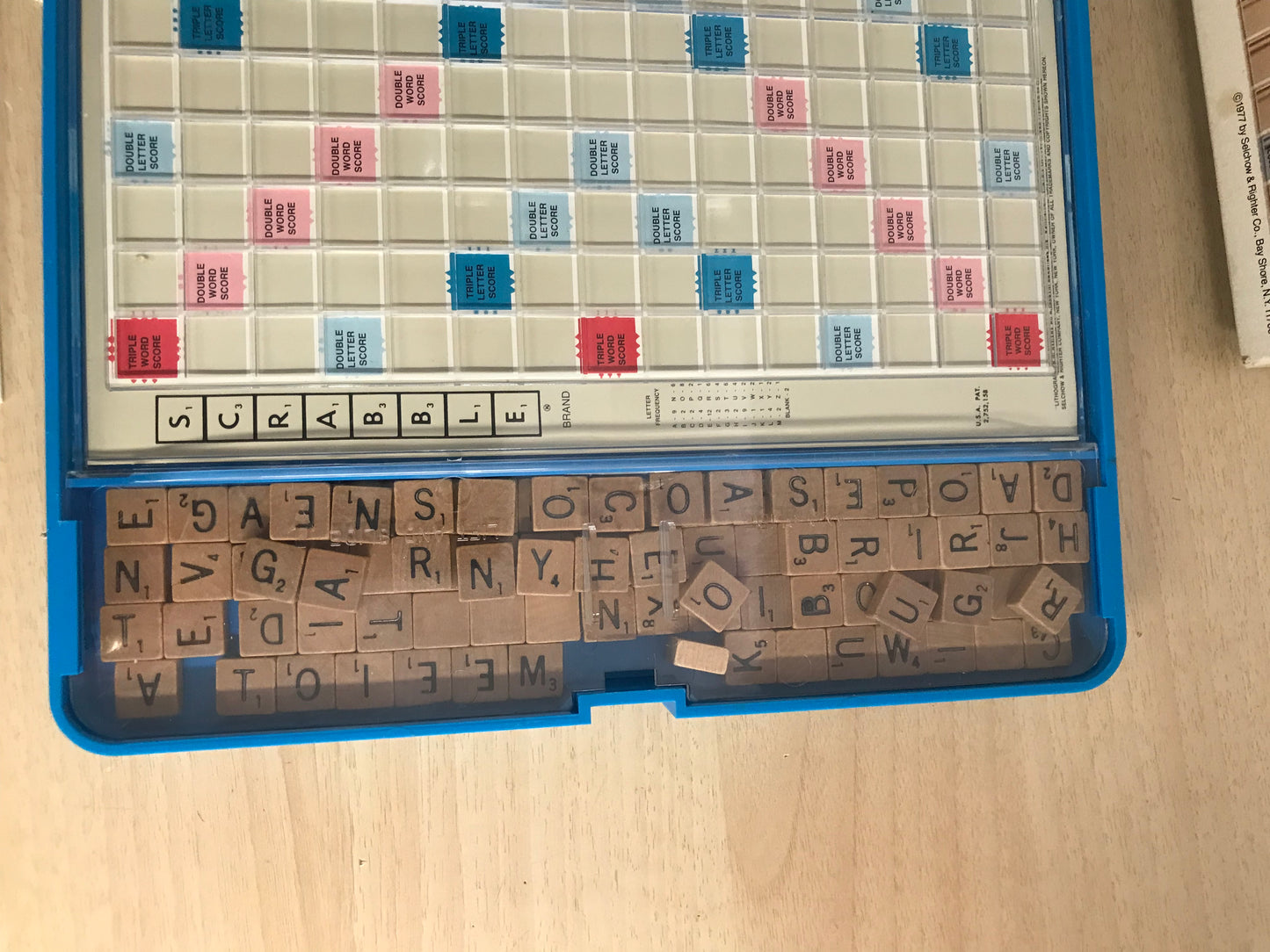 Game 1977 Vintage Scrabble Travel Edition 52 Complete As New RARE to find