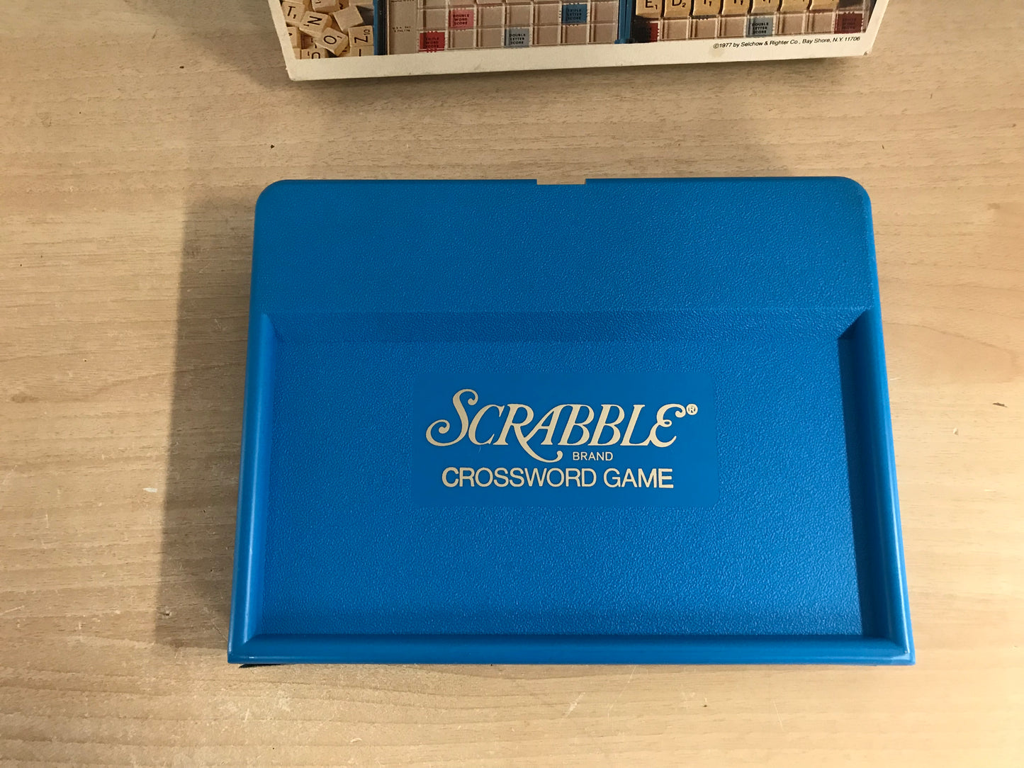 Game 1977 Vintage Scrabble Travel Edition 52 Complete As New RARE to find