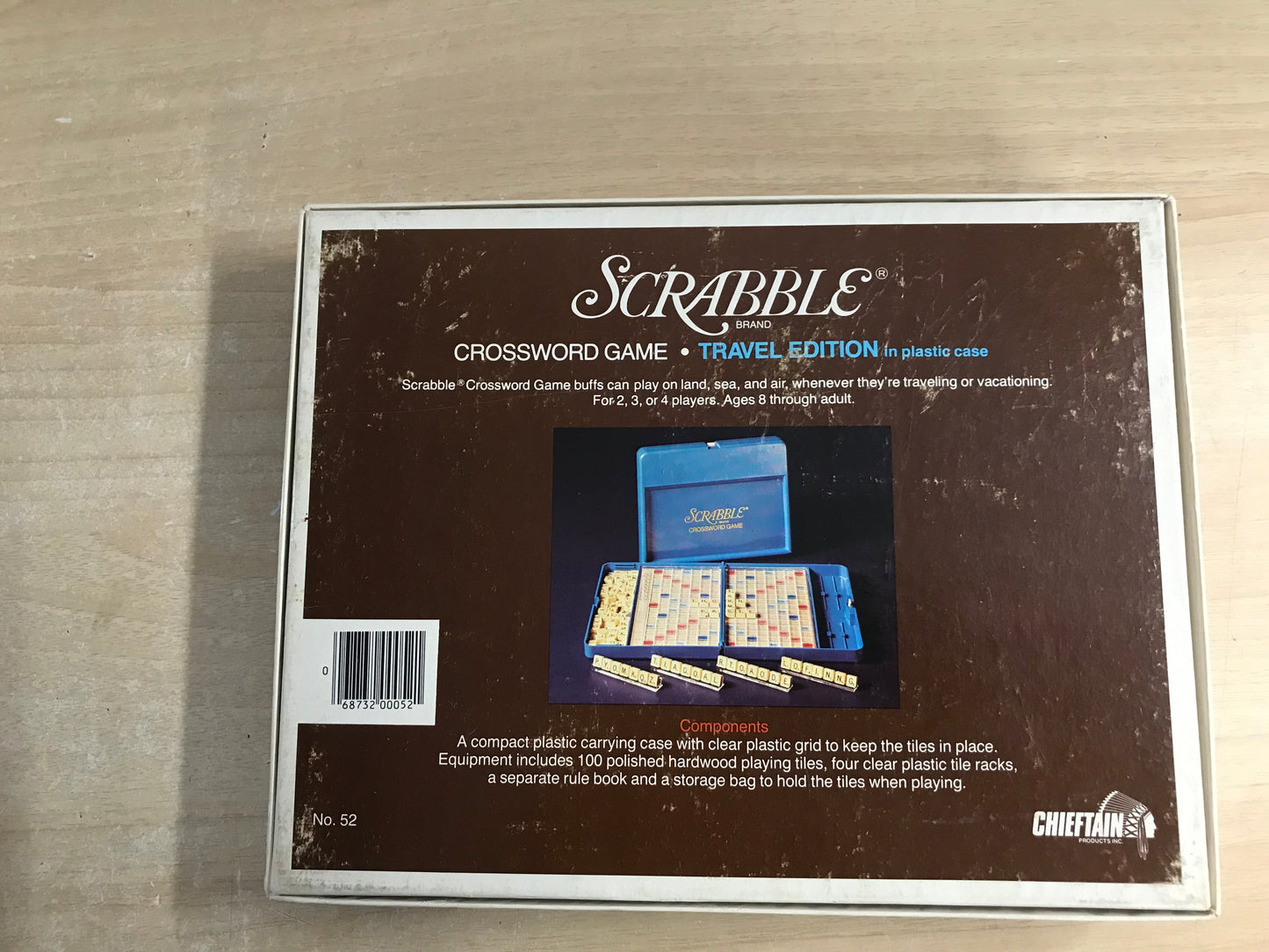 Game 1977 Vintage Scrabble Travel Edition 52 Complete As New RARE to find