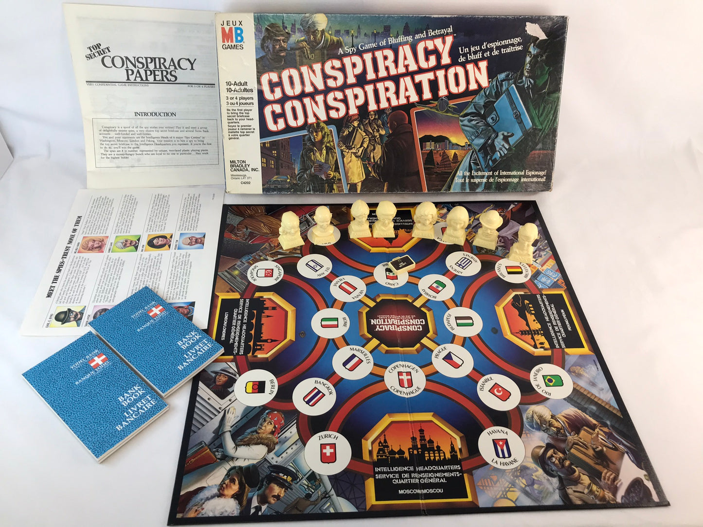 Game 1983 Vintage Milton Bradley Conspiracy Complete RARE