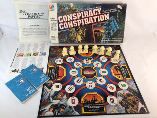 Game 1983 Vintage Milton Bradley Conspiracy Complete RARE