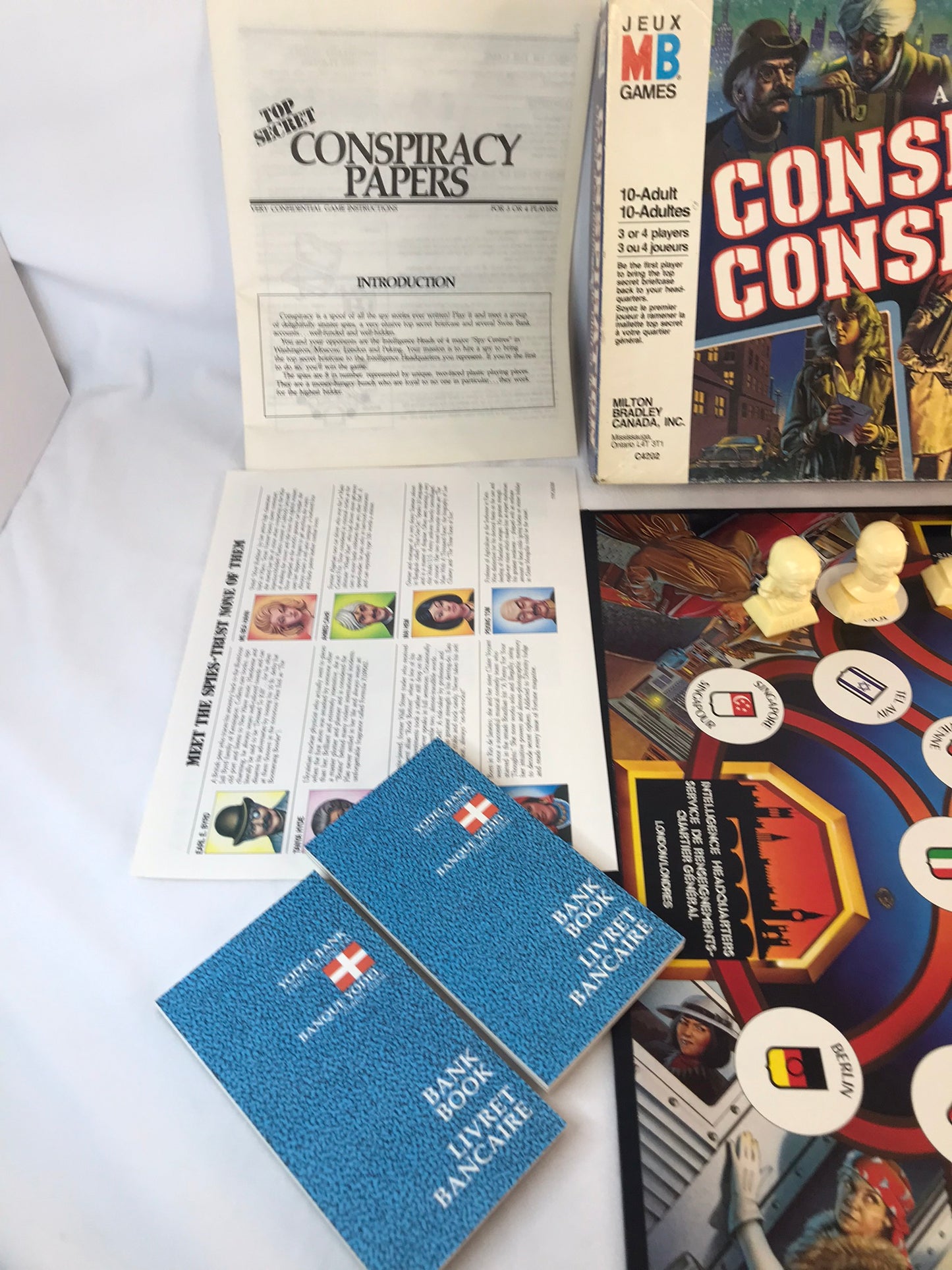 Game 1983 Vintage Milton Bradley Conspiracy Complete RARE