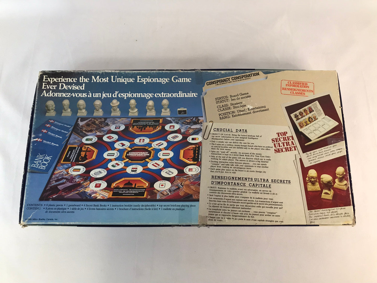 Game 1983 Vintage Milton Bradley Conspiracy Complete RARE