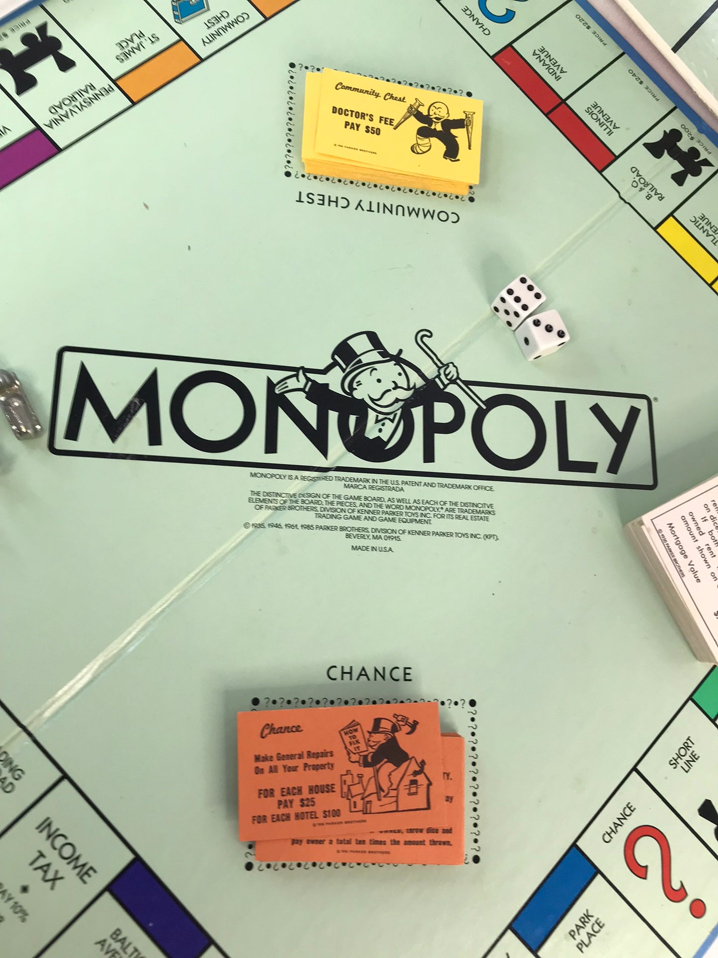 Game 1985 Vintage Parker Brothers Monopoly Complete RARE