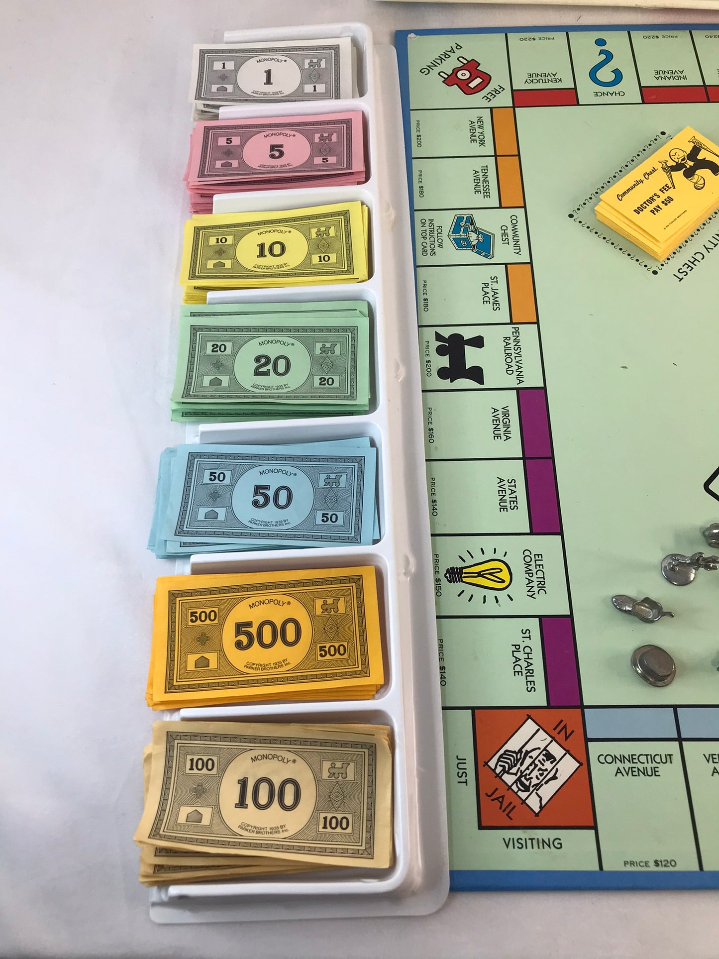 Game 1985 Vintage Parker Brothers Monopoly Complete RARE