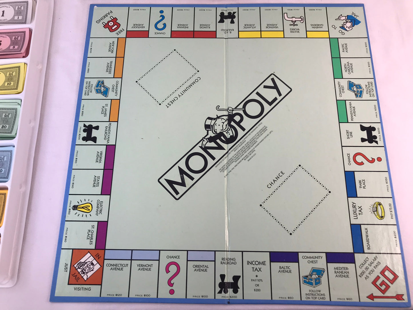 Game 1985 Vintage Parker Brothers Monopoly Complete RARE