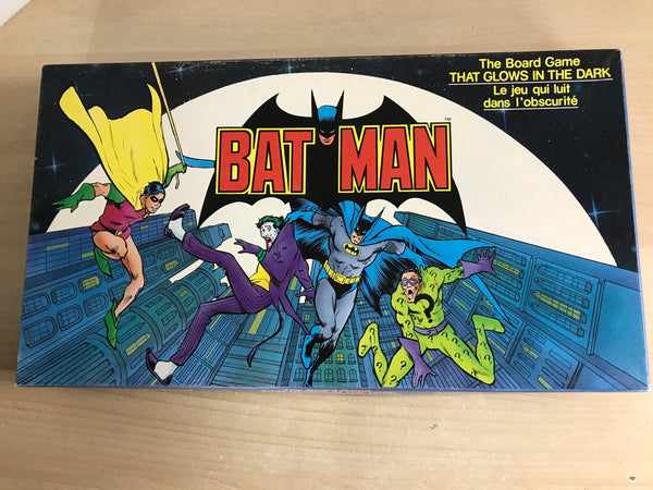 Game 1989 Vintage Batman The Board Game That Glows In The Dark Complete As New RARE