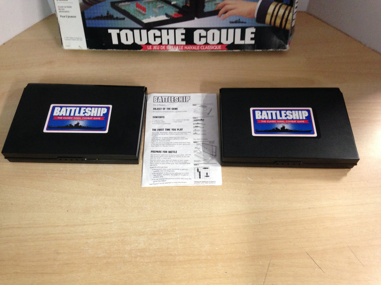 Y Game Battleship Vintage 1991 Complete One Case Has Damaged Hing Still Works Great