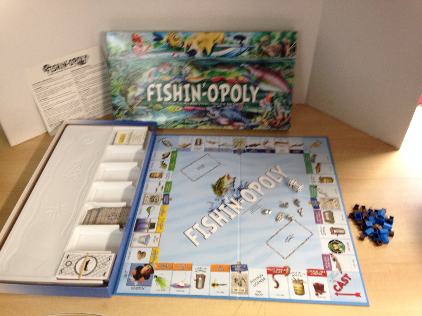 Game Fishin Opoly Monopoly As New Complete