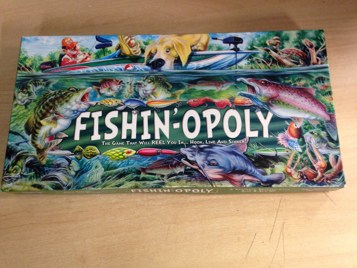 Game Fishin Opoly Monopoly As New Complete