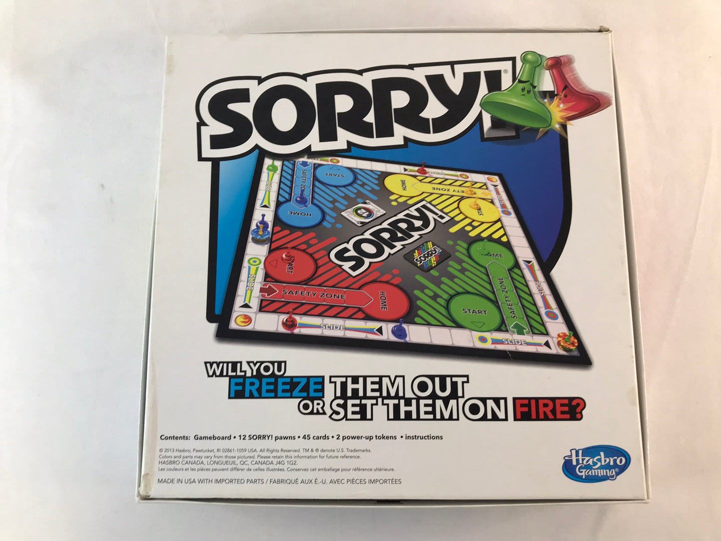 Game Hasbro Sorry Complete