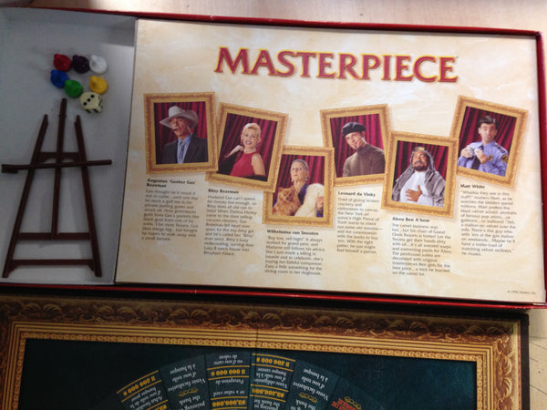 Game Masterpiece The Classic Art Auction Game Vintage Complete