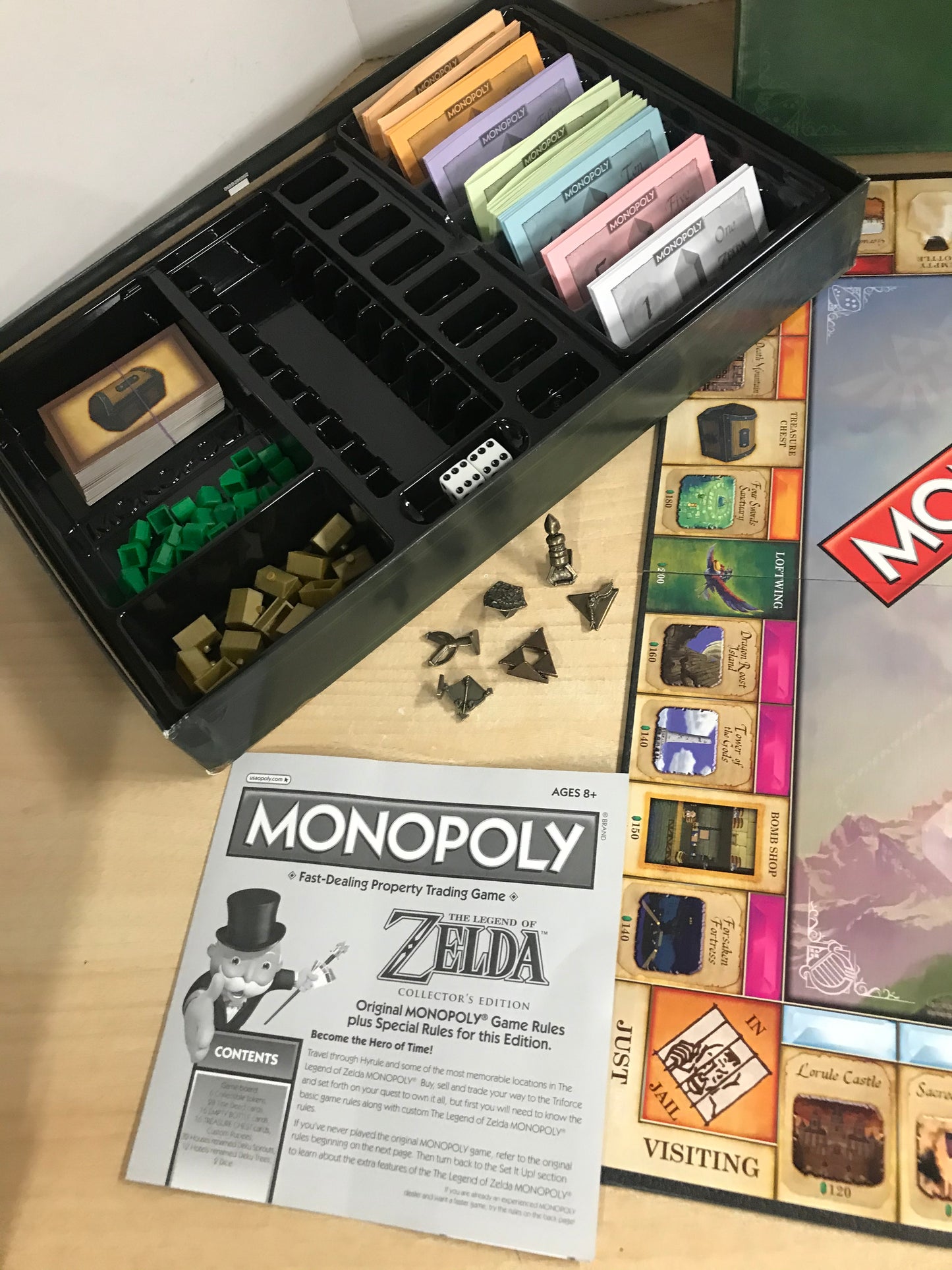 Game Monopoly Legend of Zelda Collectors Edition Complete Excellent