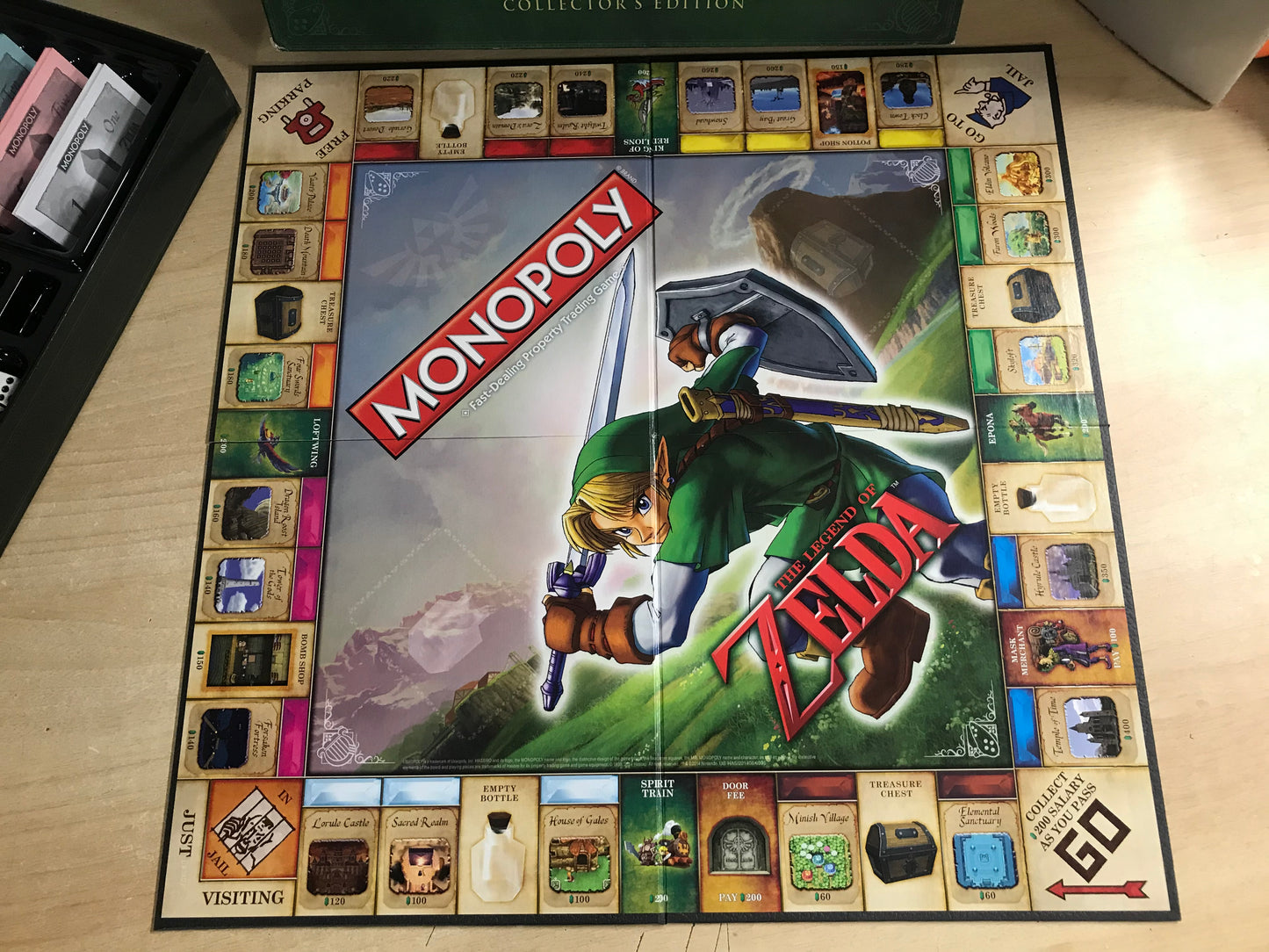 Game Monopoly Legend of Zelda Collectors Edition Complete Excellent