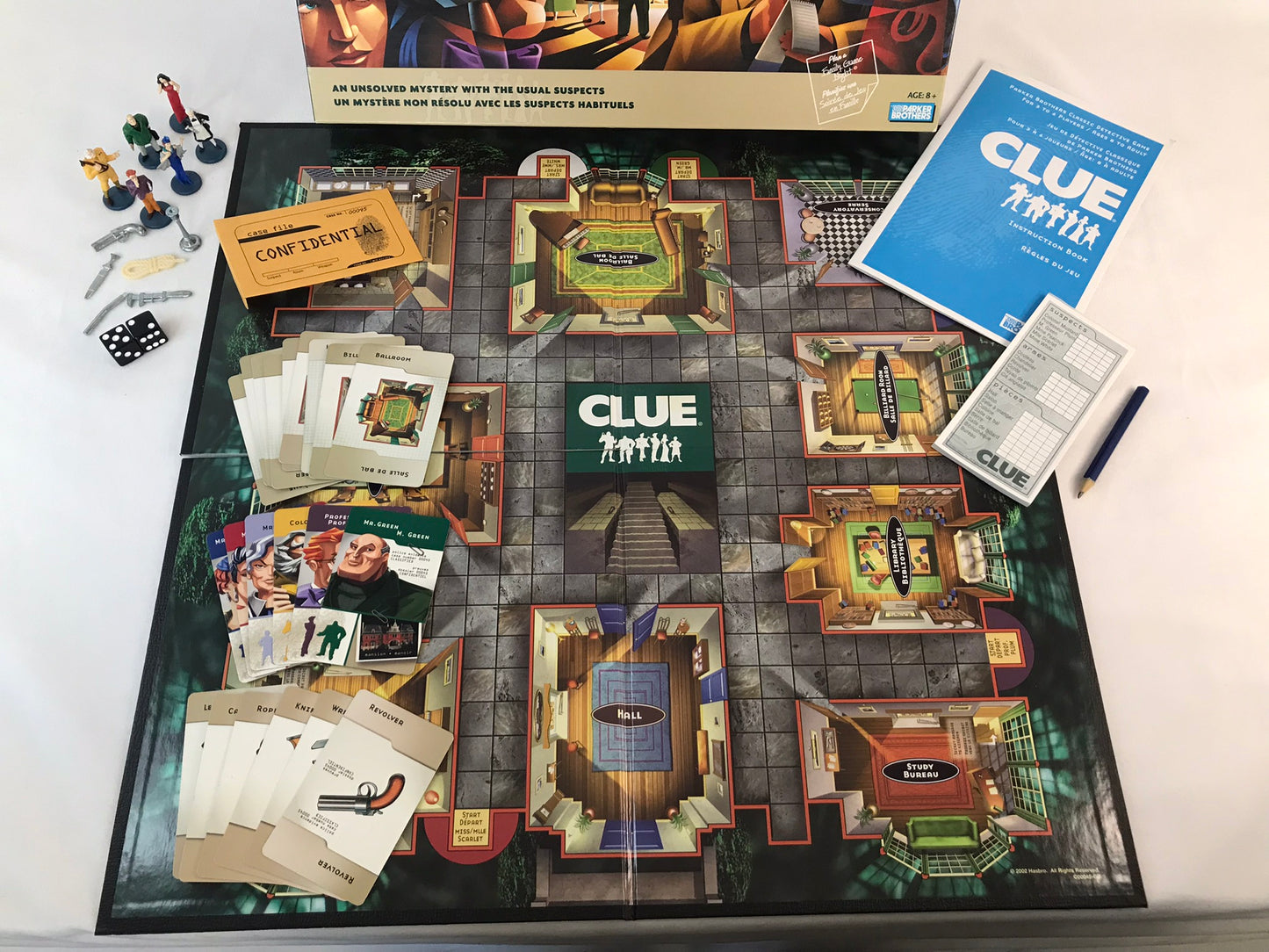 Game Parker Brothers Classic Detective Game Clue As New Complete