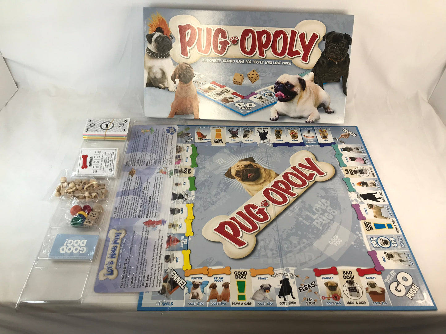 Game Pug Opoly Monopoly Packages Inside Still Sealed Complete RARE
