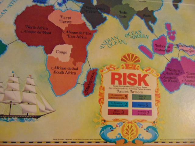Game Risk Vintage 1975 Excellent Condition Complete RARE