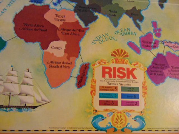 Game Risk Vintage 1975 Excellent Condition Complete RARE
