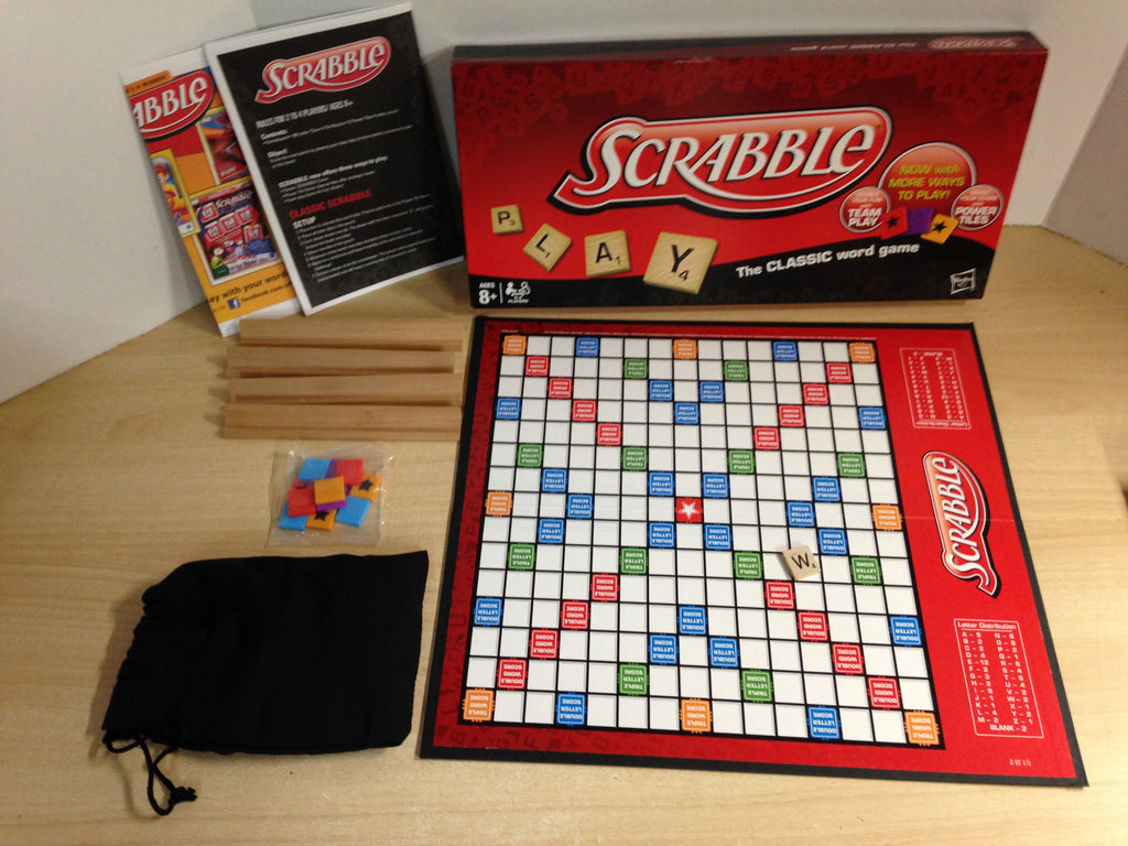 Game Scrabble Wood Power Tiles Version Complete As New KidsStuffCanada