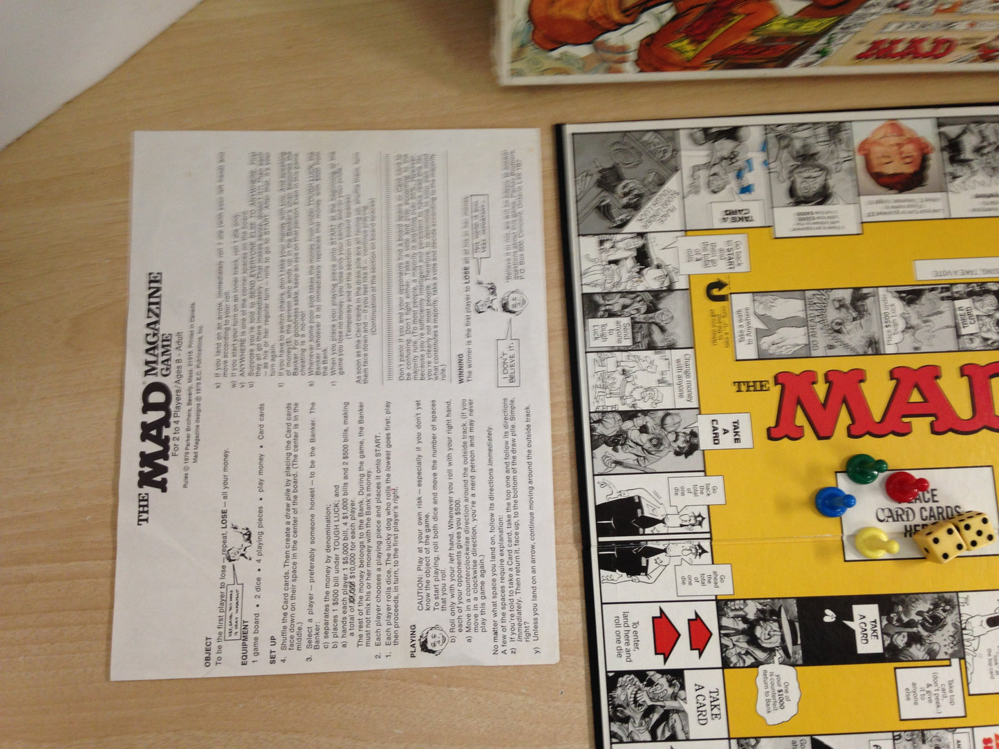 Game The Mad Magazine Vintage 1979 RARE