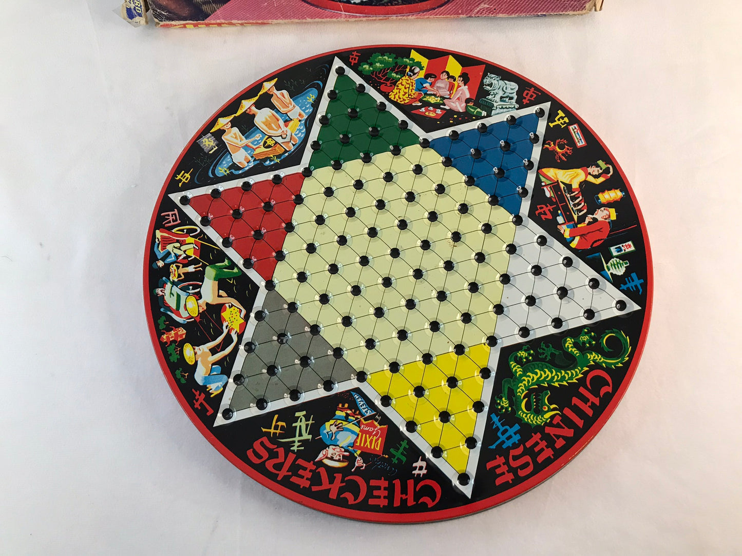 Game Vintage 1970's Steven Chinese Checkers All Betal Board No Marbles RARE