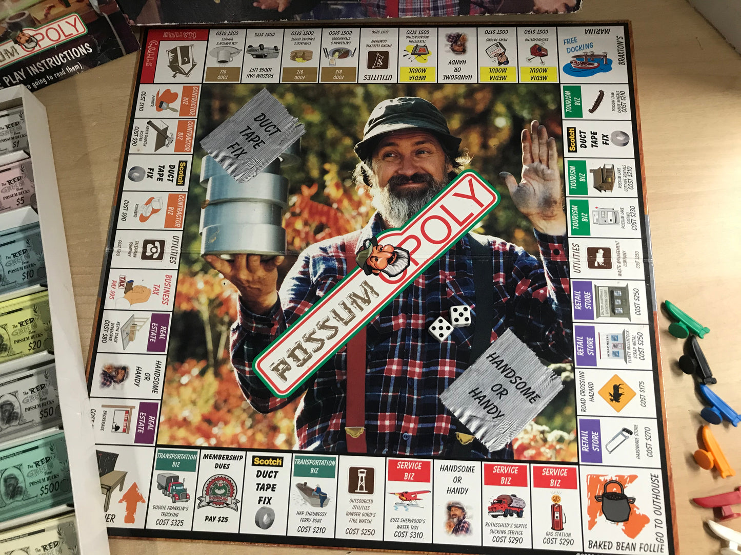 Game Vintage Monopoly The Red Green Show Possumopoly Some Wear On Box Complete and Nice Inside