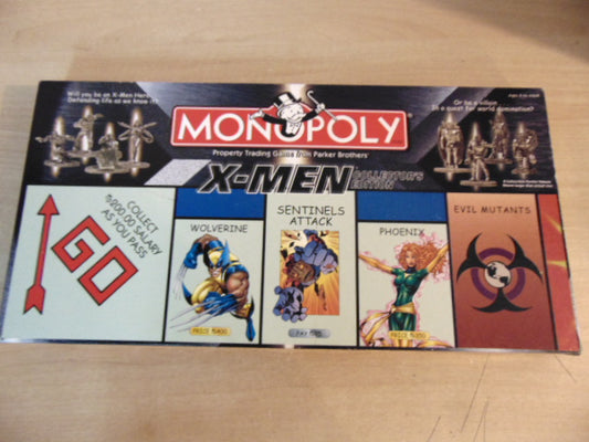 Game Monopoly X Men Action Figure Collectible Game Complete As New