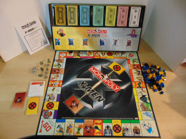 Game Monopoly X Men Action Figure Collectible Game Complete As New