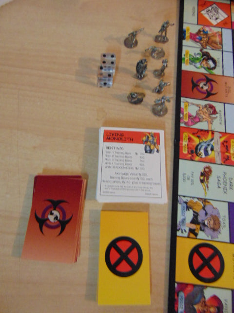 Game Monopoly X Men Action Figure Collectible Game Complete As New