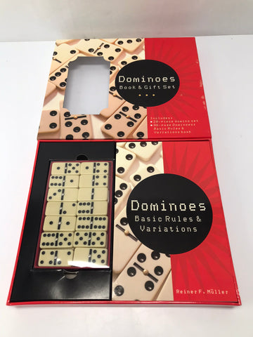 Games Adult Dominoes Book and Gift Set NEW