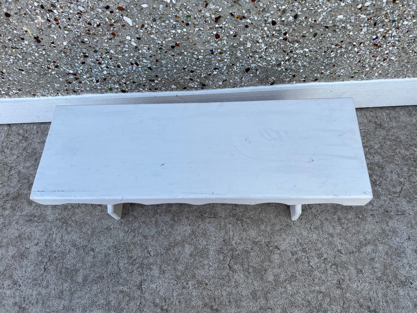 Garden Bench Solid Thick Wood 33 x 11 x 12 inch